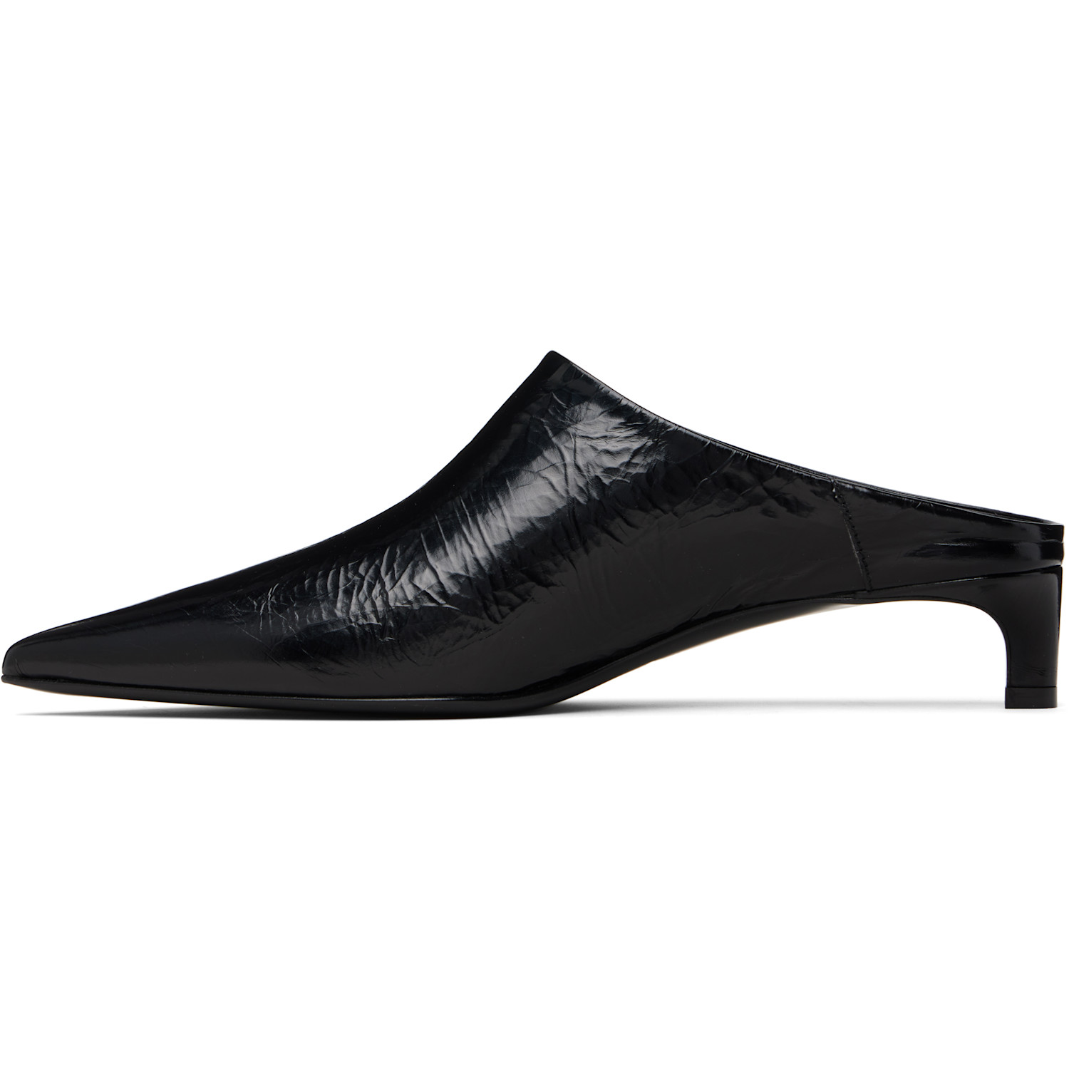  Jil Sander Black Mule Heels 