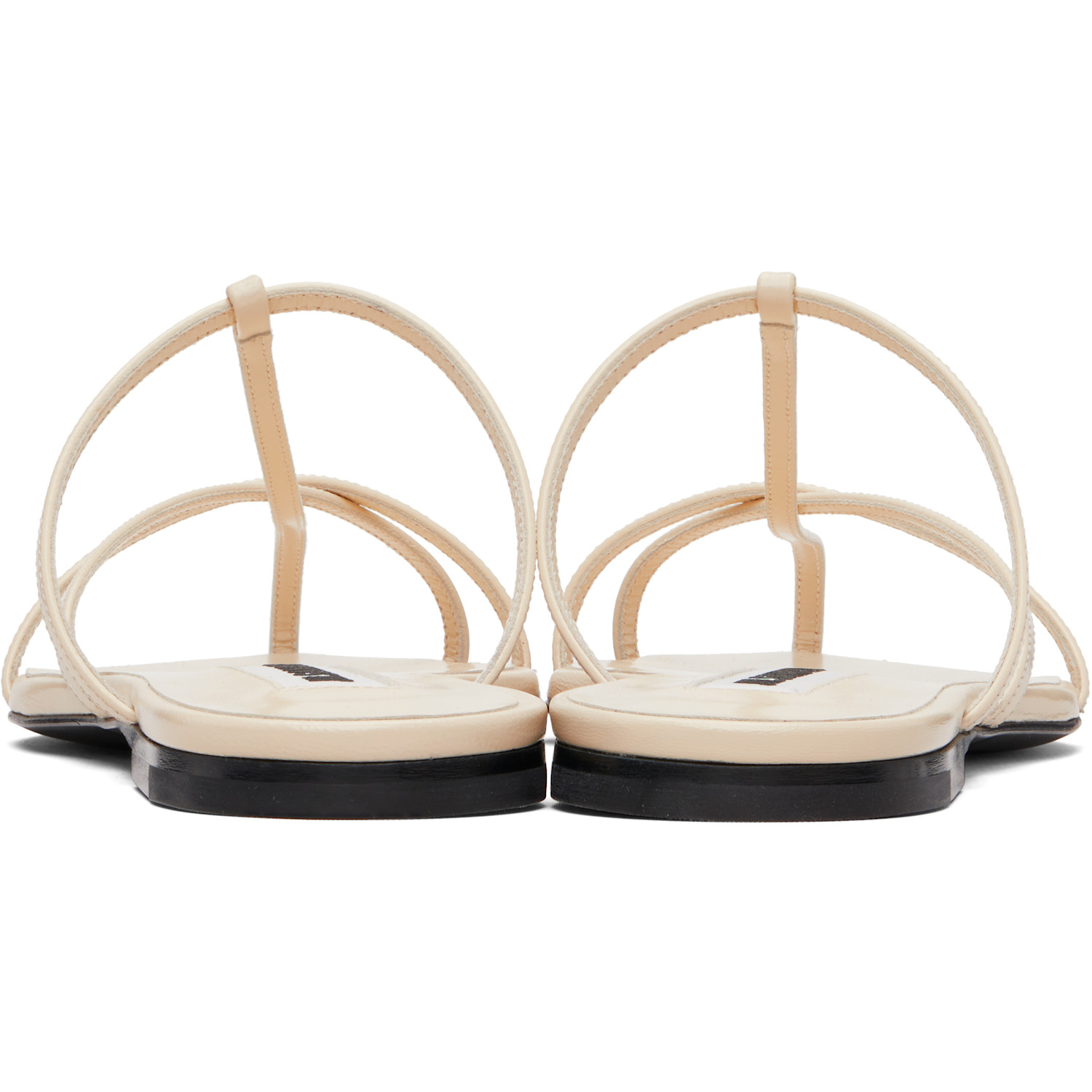  Jil Sander Off-white Cage Flat Sandals 