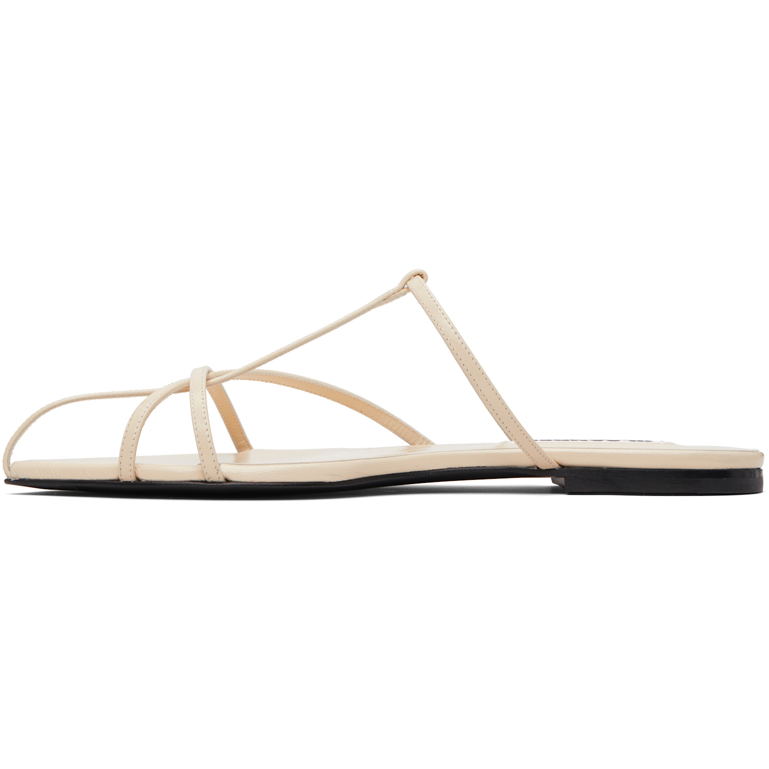  Jil Sander Off-white Cage Flat Sandals 