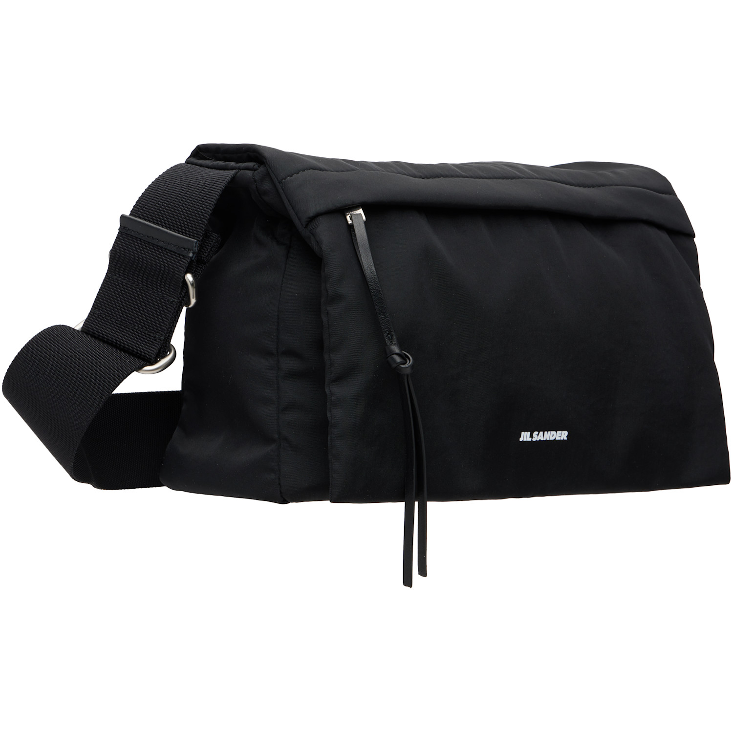  Jil Sander Black Soft Messenger Bag 