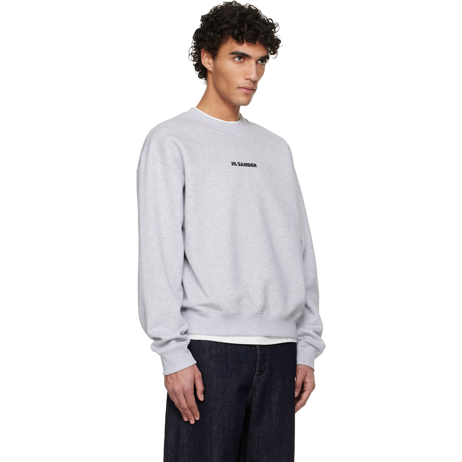  Jil Sander Gray Printed Sweatshirt 
