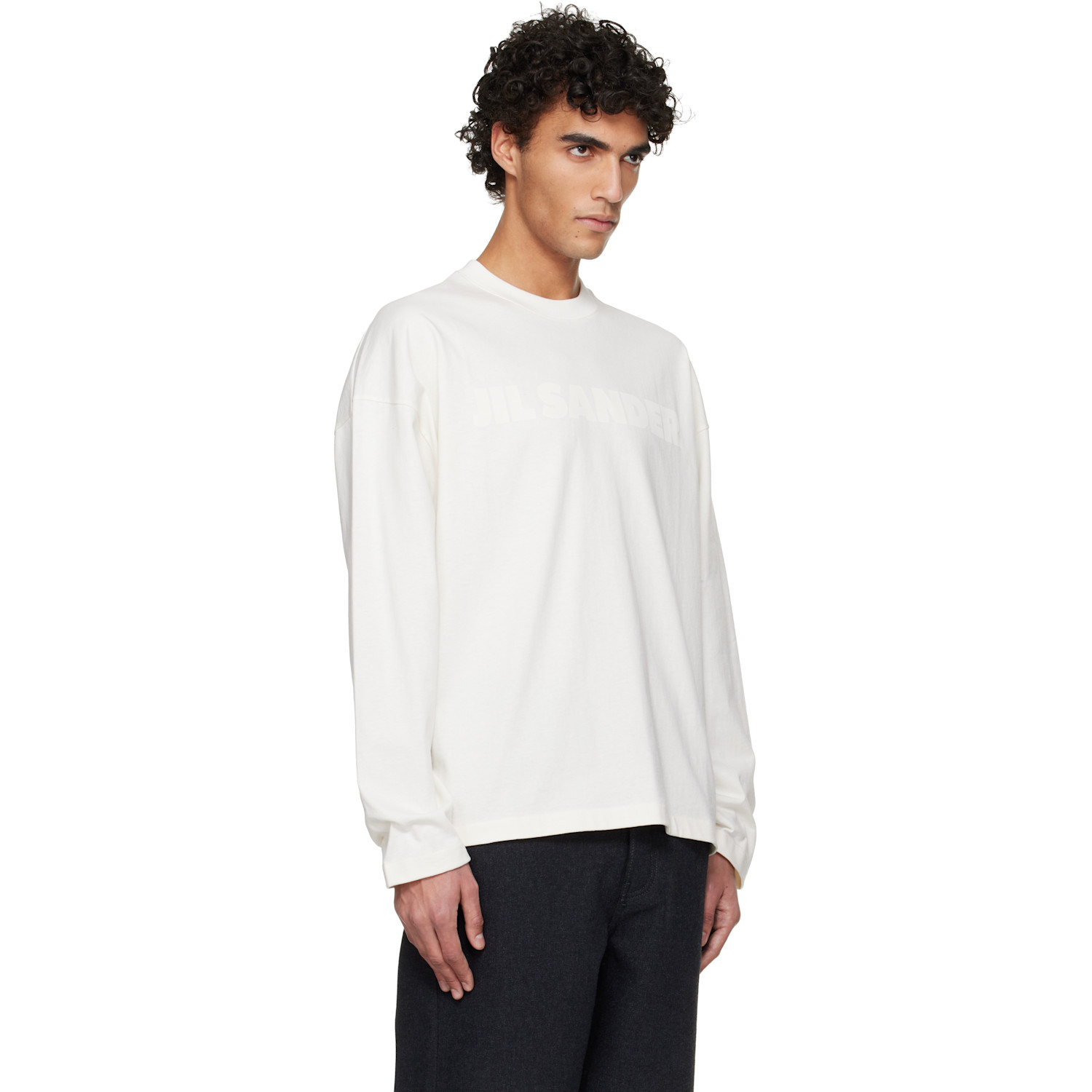 Jil Sander White Logo T-shirt 
