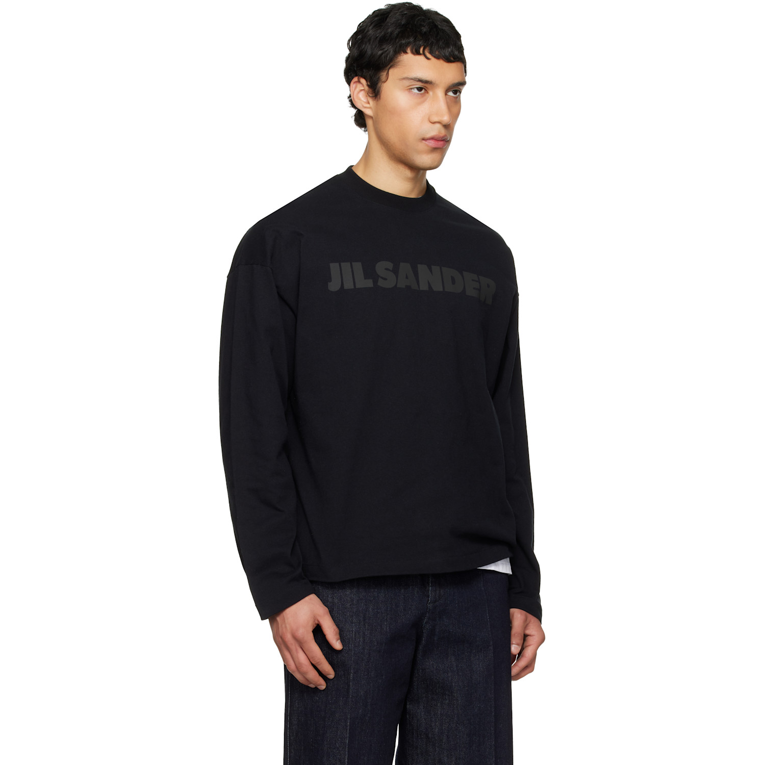  Jil Sander Black Logo T-shirt 