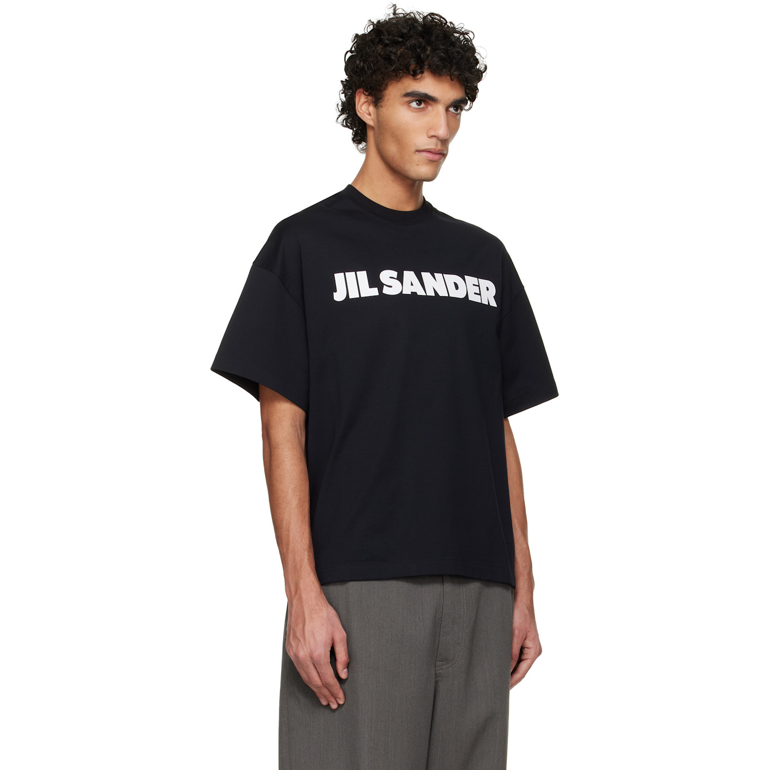  Jil Sander Black Logo T-shirt 