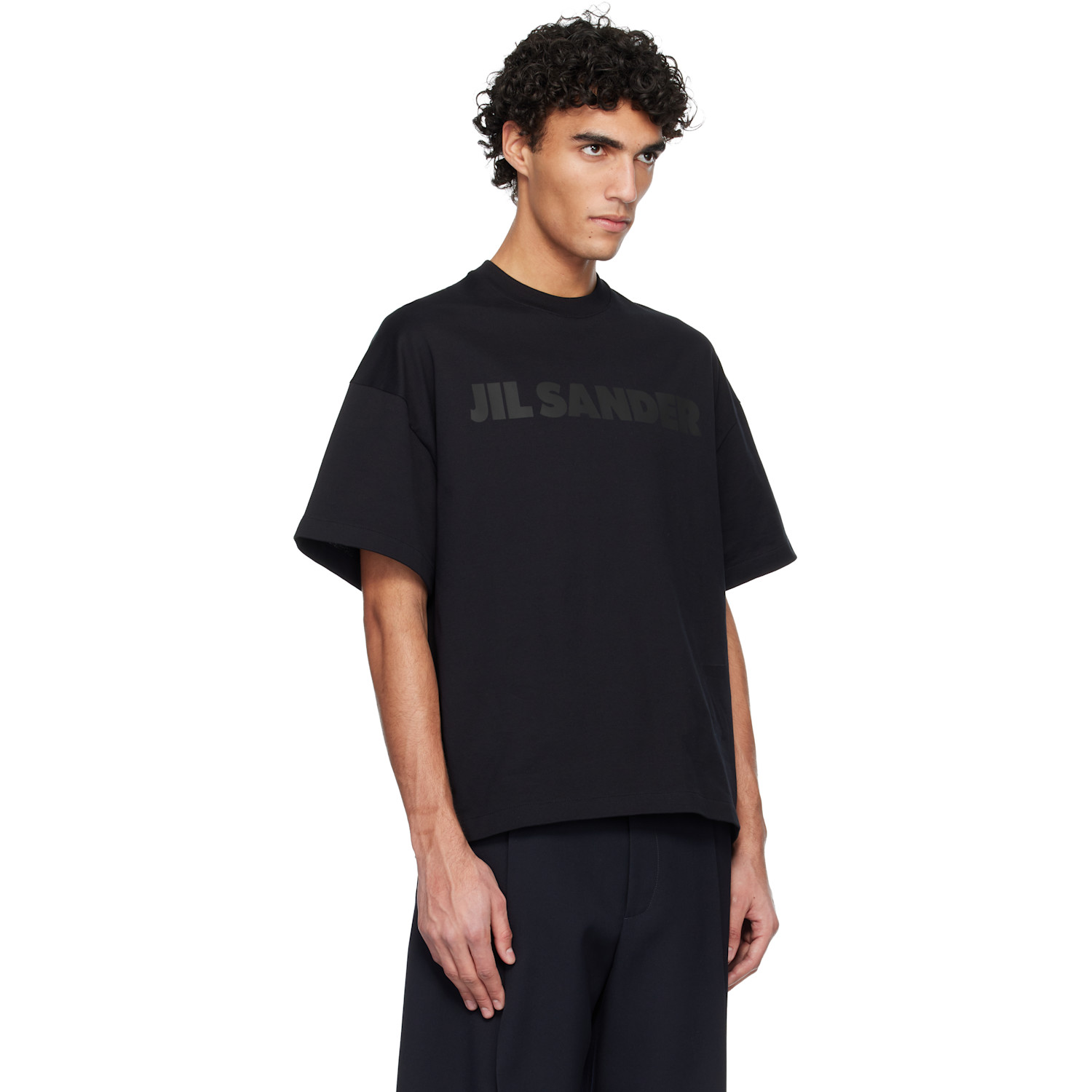  Jil Sander Black Logo T-shirt 