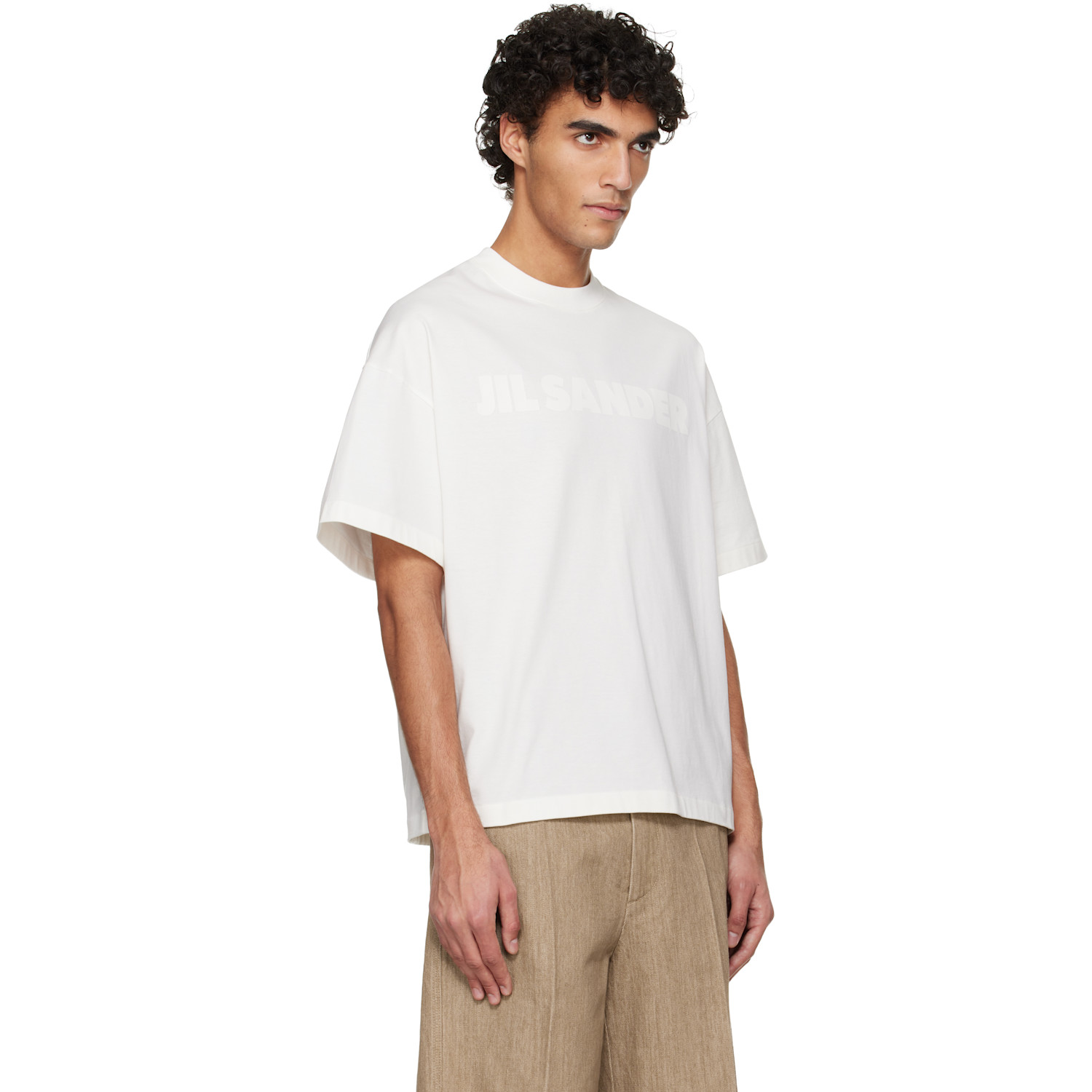  Jil Sander White Logo T-shirt 