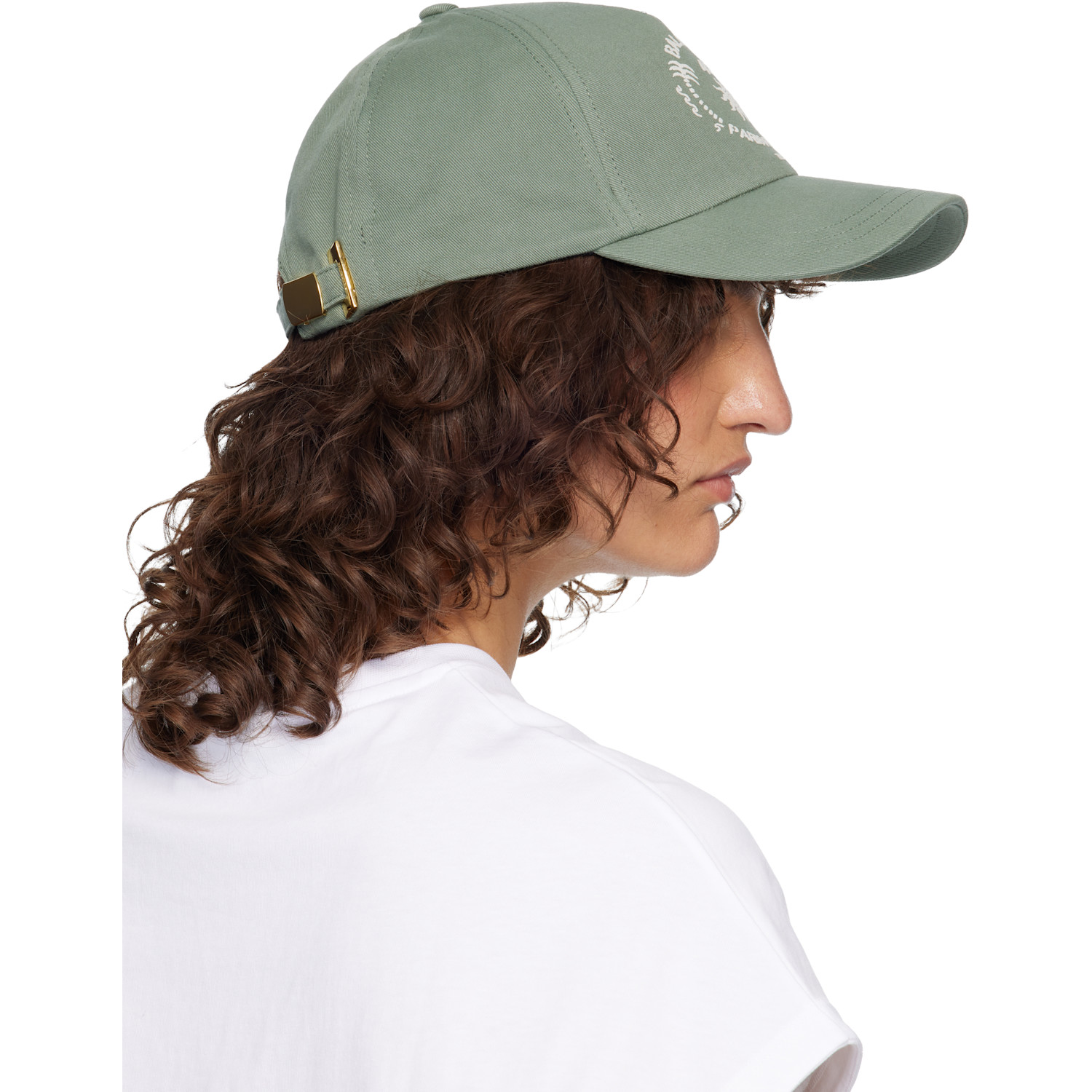  Balmain Green 'balmain Paris' Cap 