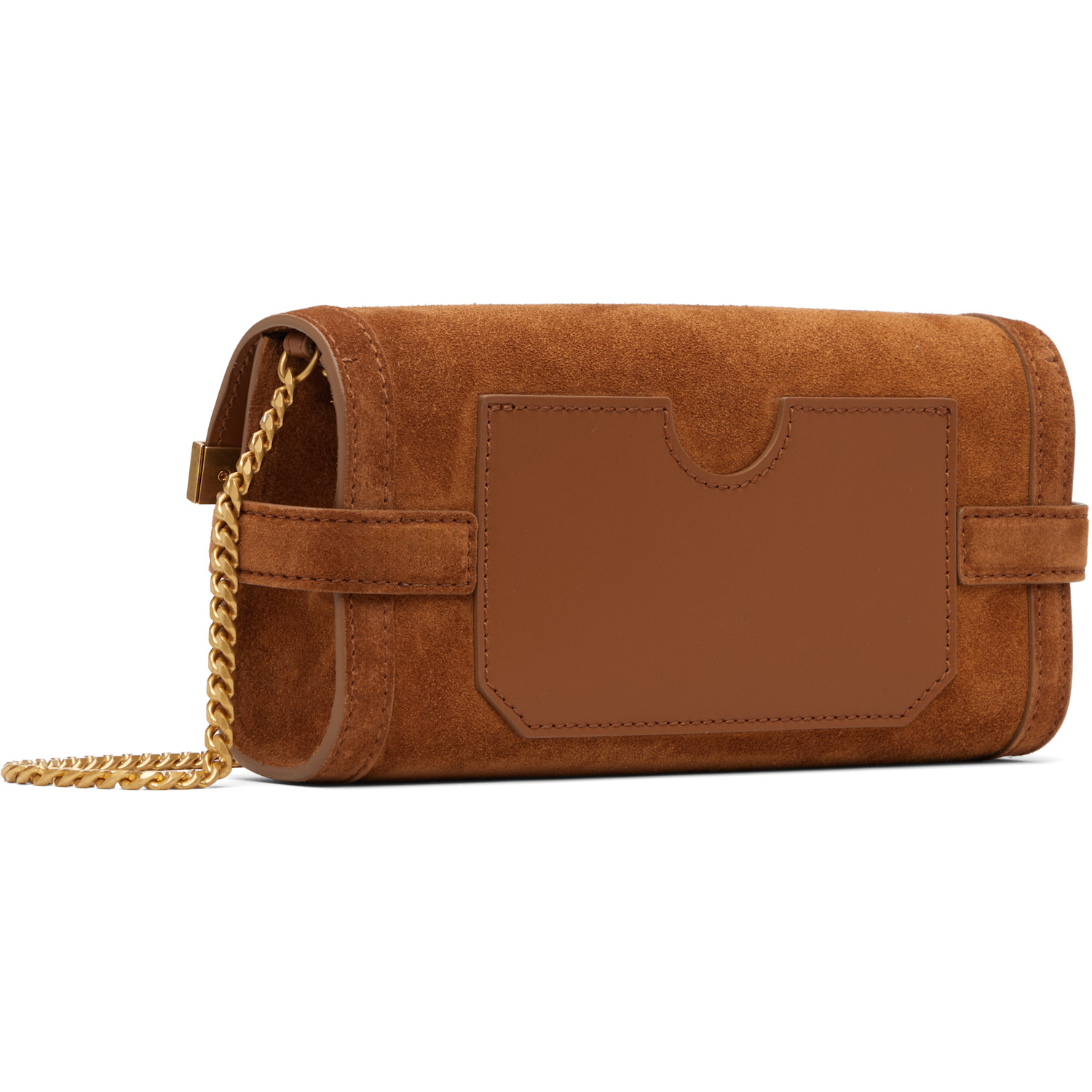  Balmain Tan B-buzz Pouch 23 Bag 