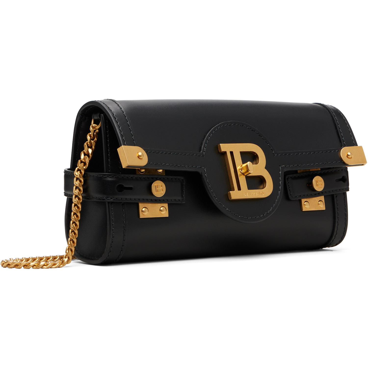  Balmain Black B-buzz Pouch 23 Bag 