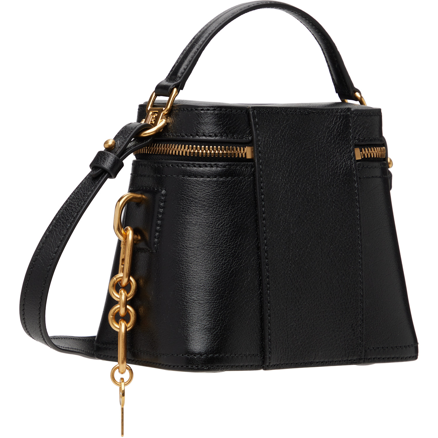  Balmain Black Pulse Vanity Bag 