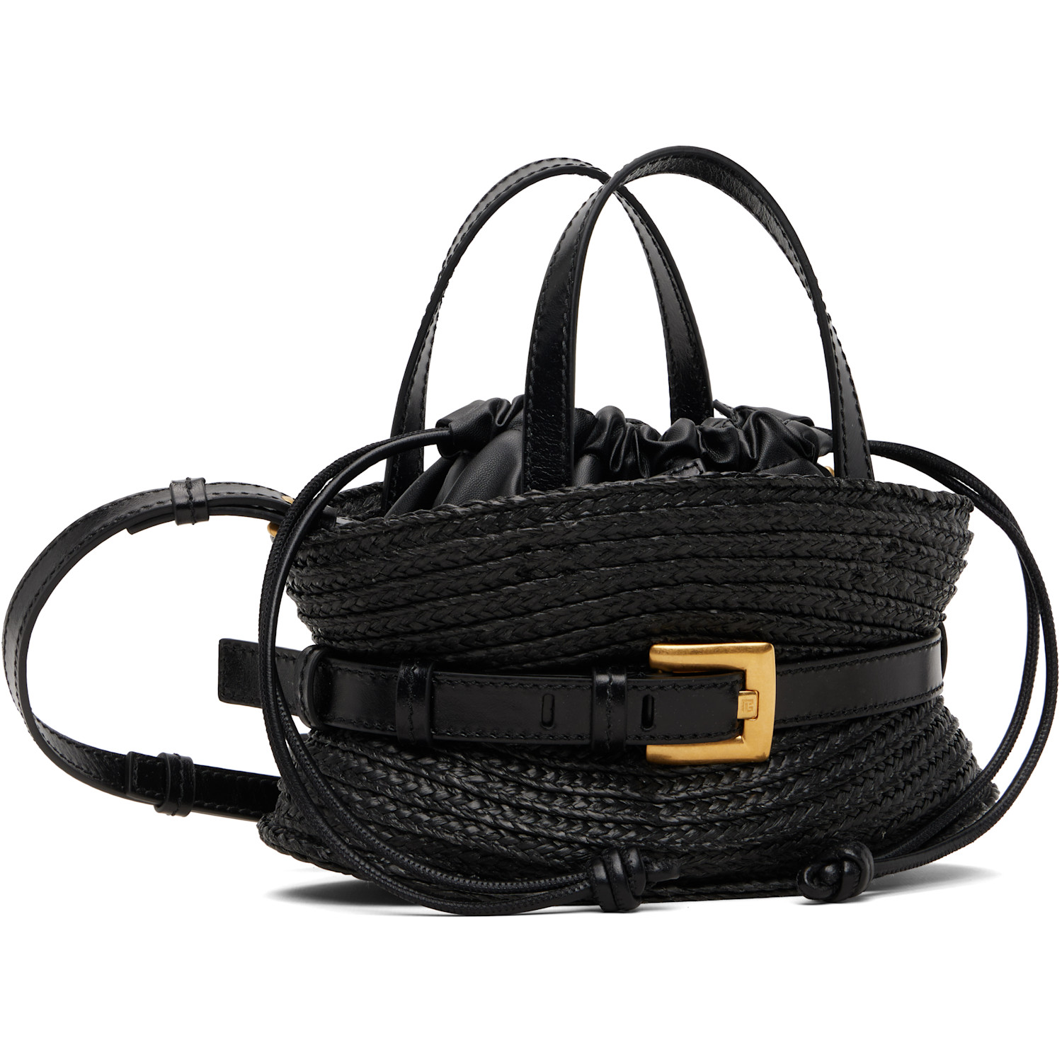  Balmain Black Mini Shuffle Bag 