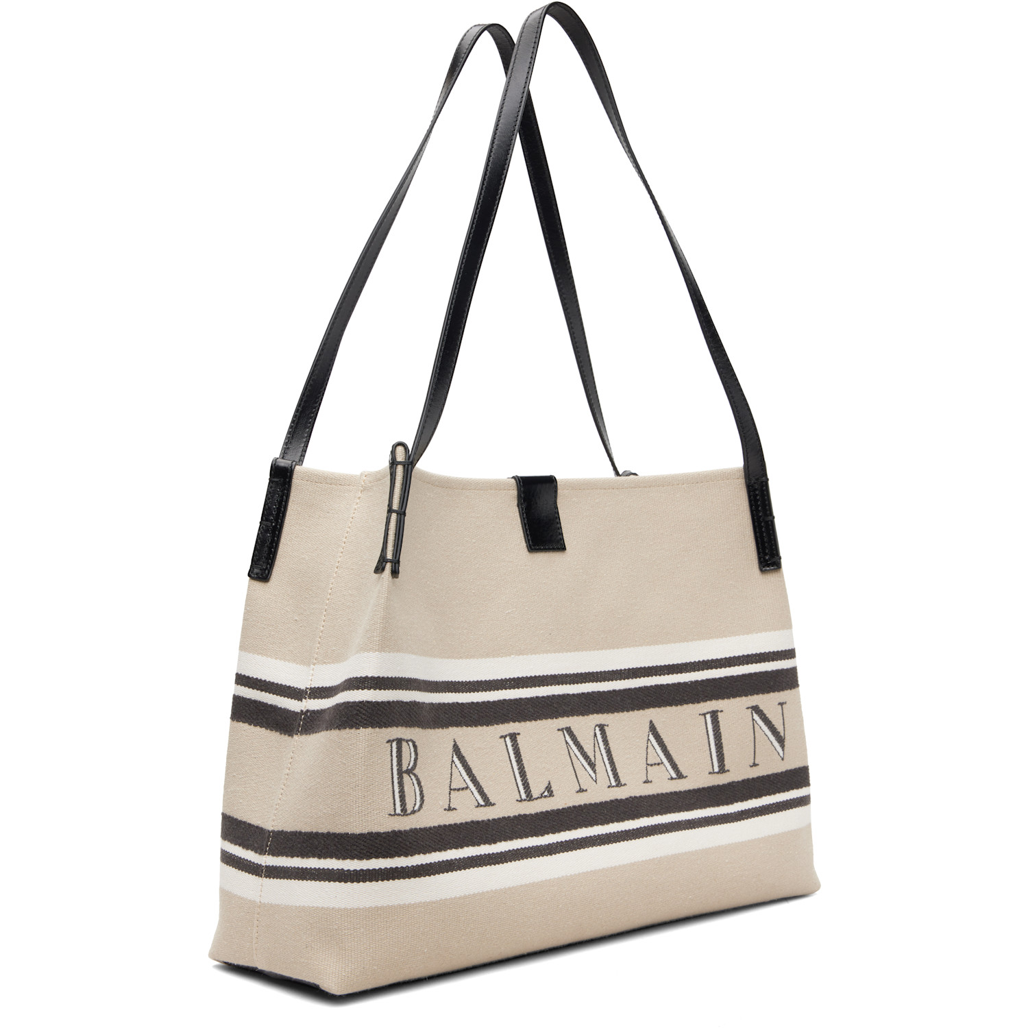  Balmain Beige Medium Release Shopper Tote 
