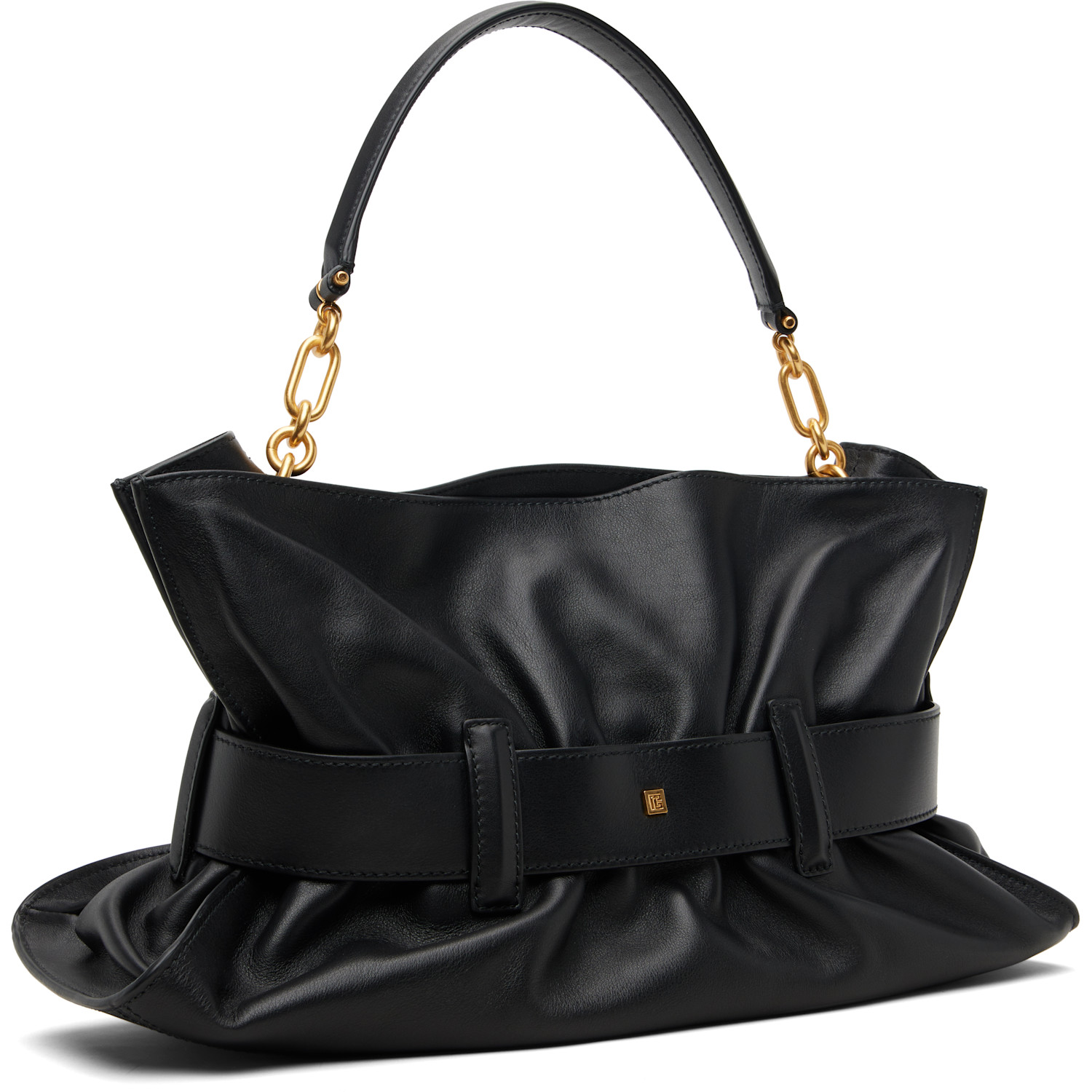  Balmain Black Medium Anthem Bag 