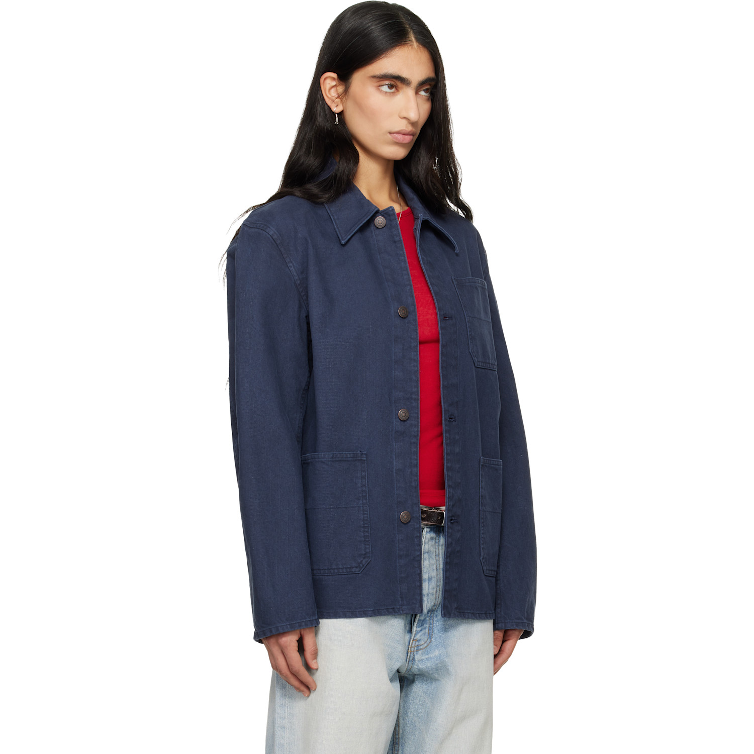  Tonywack Purple Garment Washed Cotton Utility Jacket 