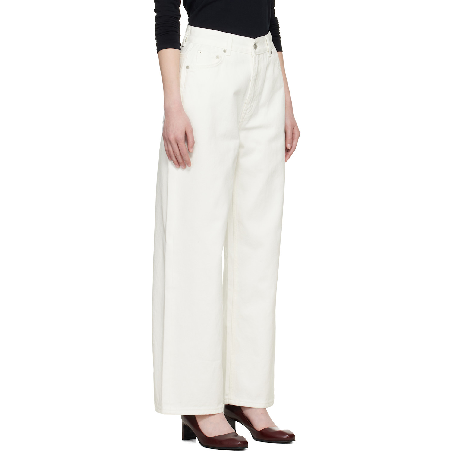  Tonywack Off-white Wide-leg Baggy Denim Jeans 
