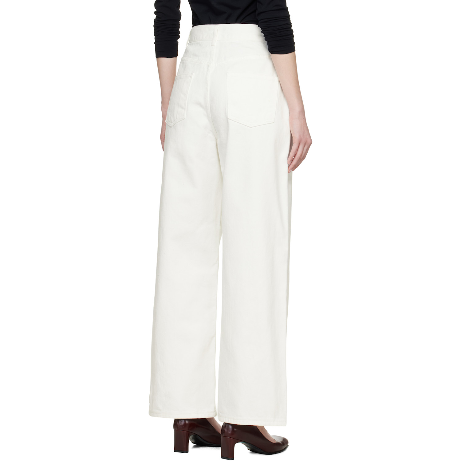  Tonywack Off-white Wide-leg Baggy Denim Jeans 