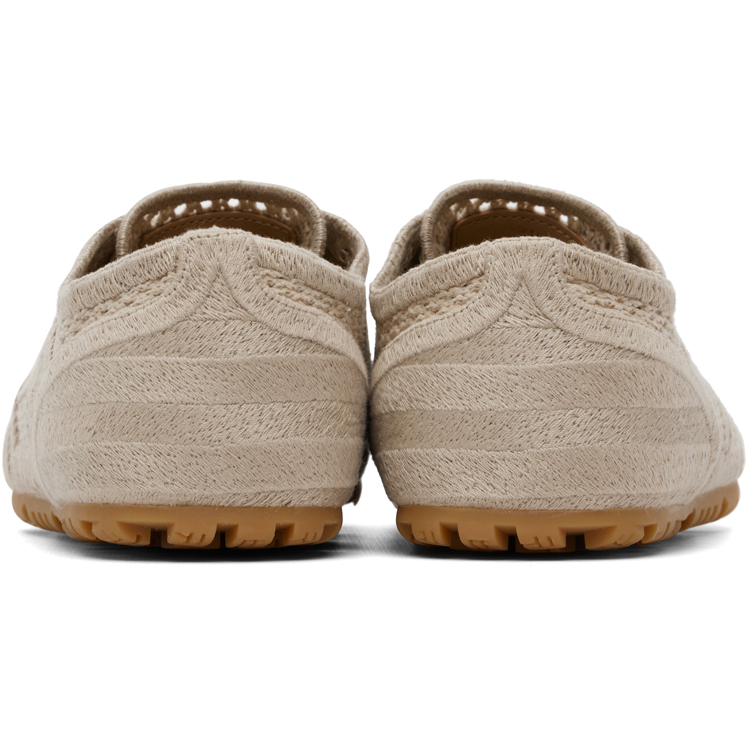  Balmain Beige Racer 45 Macramé Sneakers 