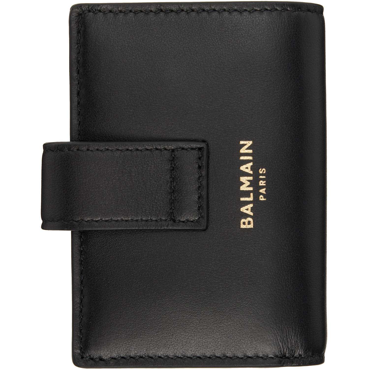  Balmain Black Pulse Leather Wallet 