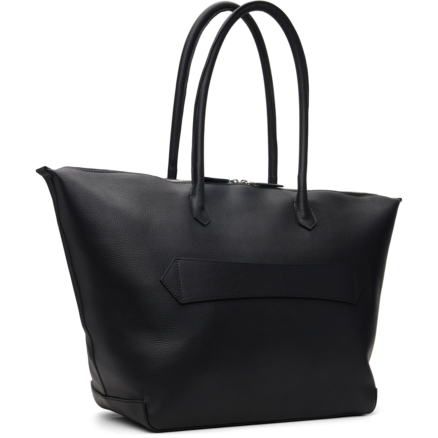  Tonywack Black Grain Leather Large Weekender Bag 