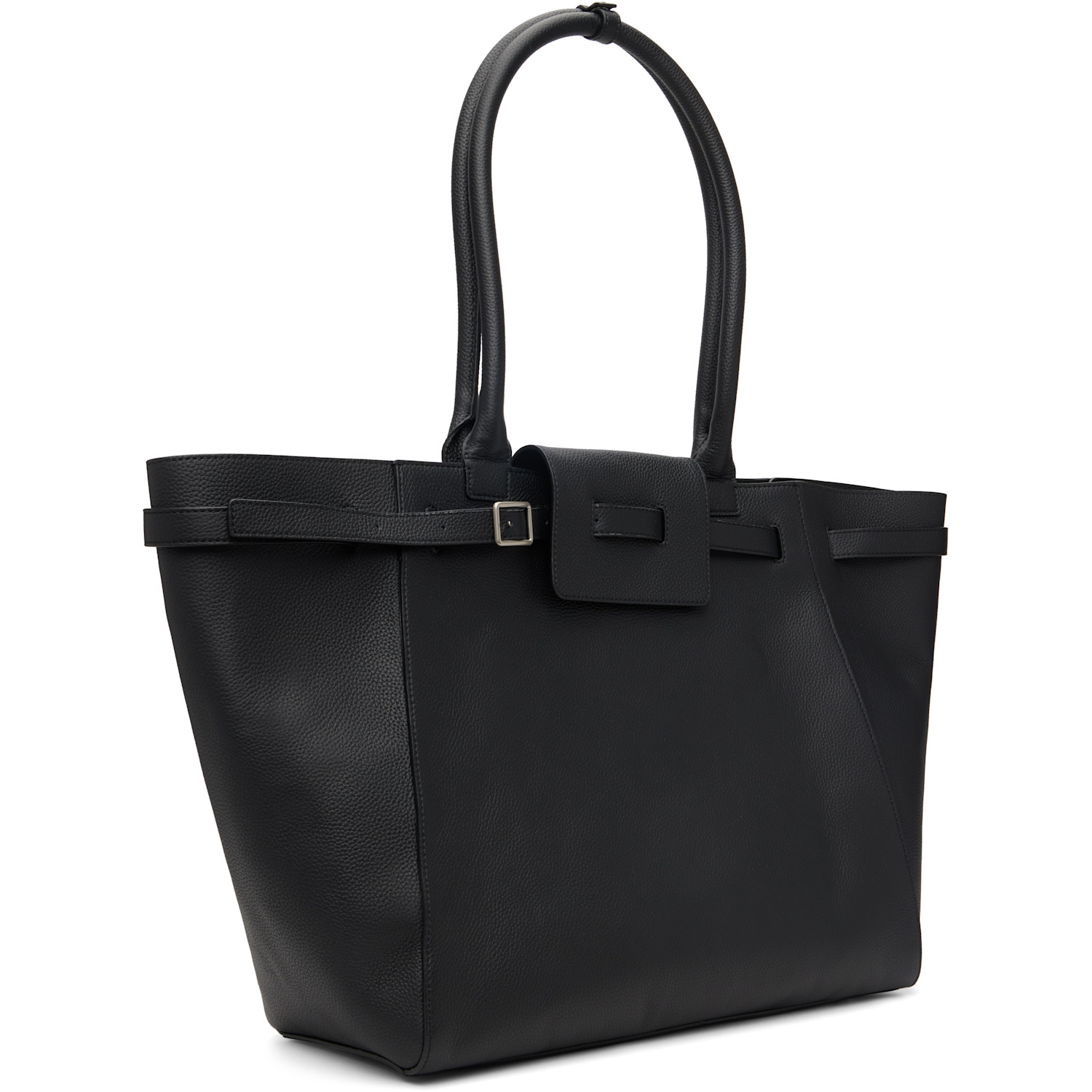  Tonywack Black Large Belted Cabas Tote 