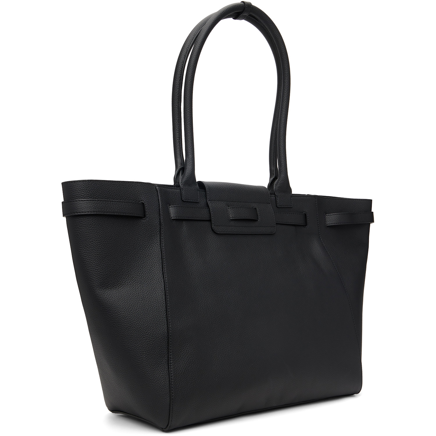  Tonywack Black Large Belted Cabas Tote 