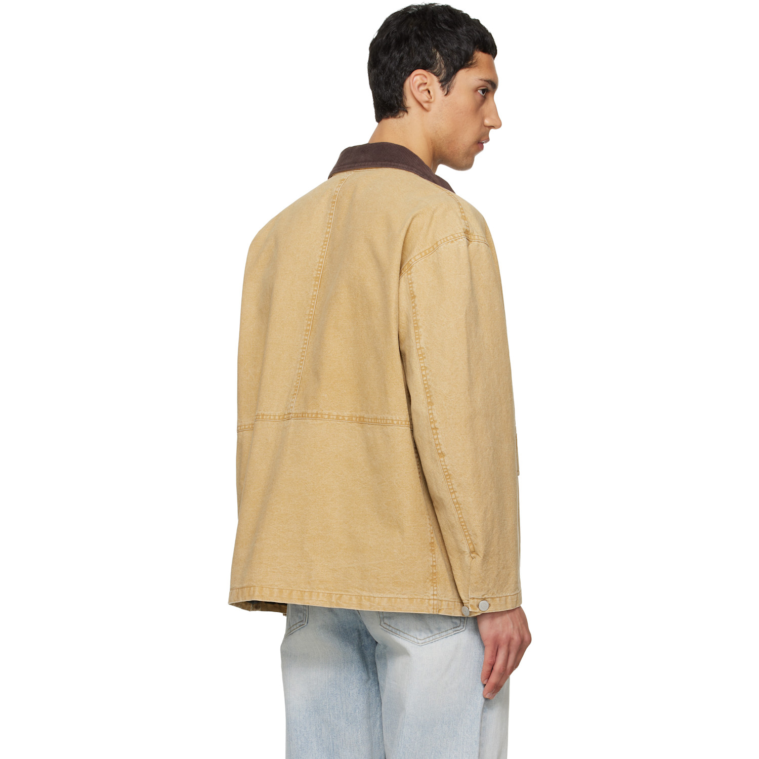  Tonywack Beige Garment Washed Barn Jacket 