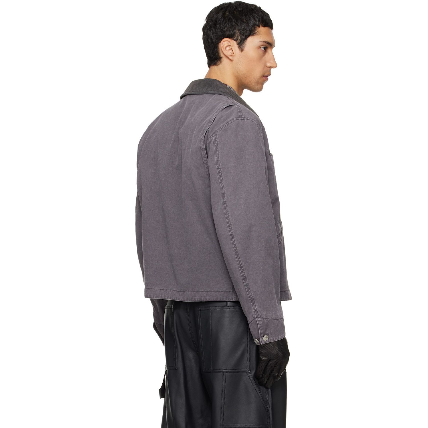  Tonywack Navy Garment Washed Zip Work Jacket 