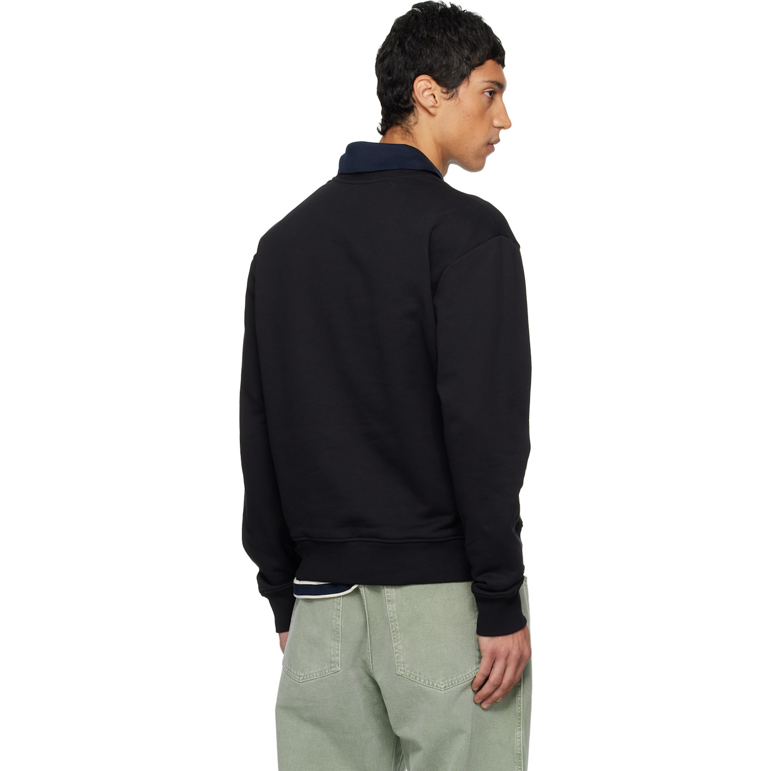  Balmain Black 'balmain Paris' Sweatshirt 