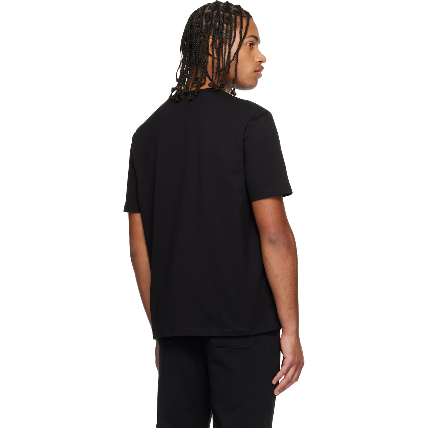  Balmain Black 'balmain Paris' Writing T-shirt 