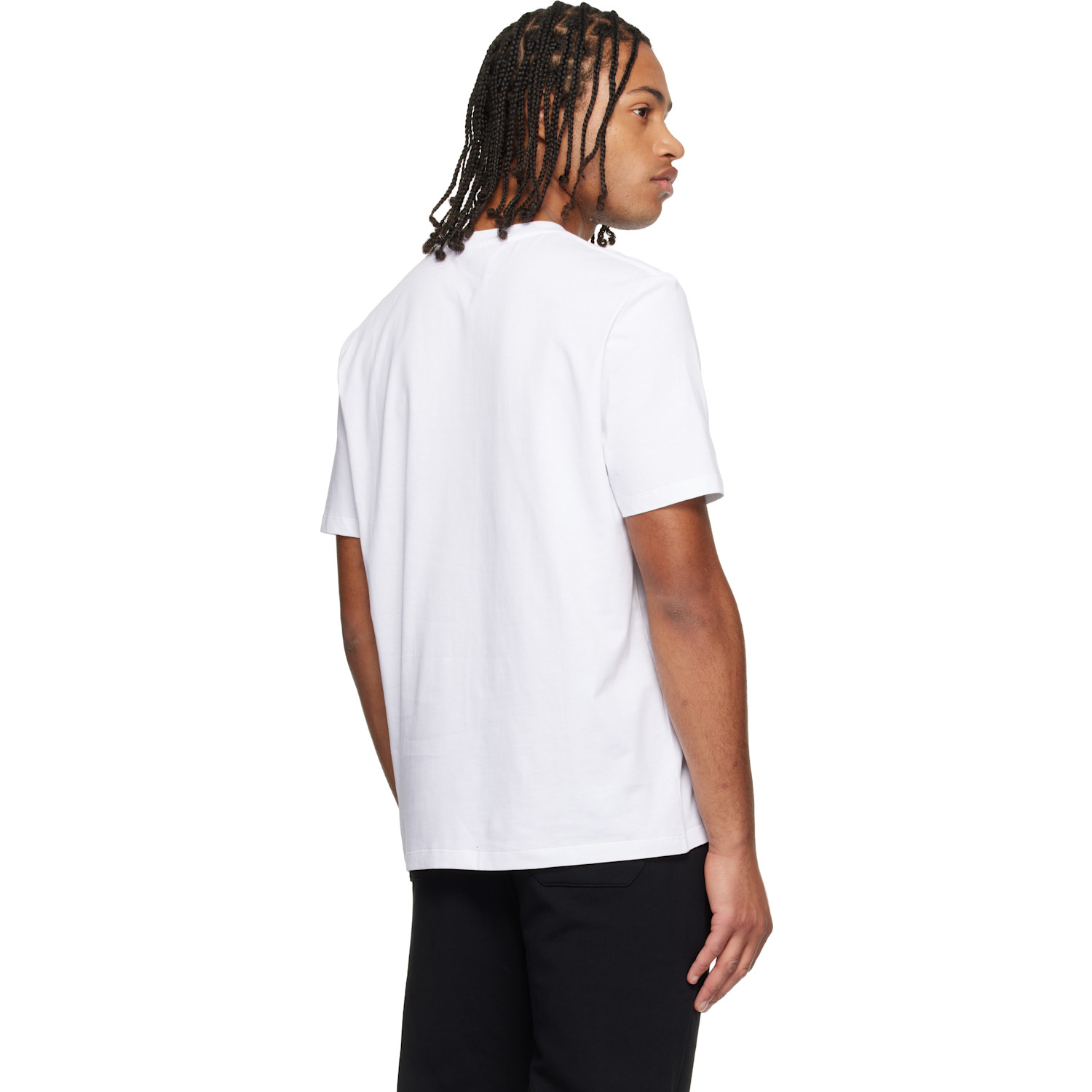  Balmain White 'balmain Paris' Writing T-shirt 