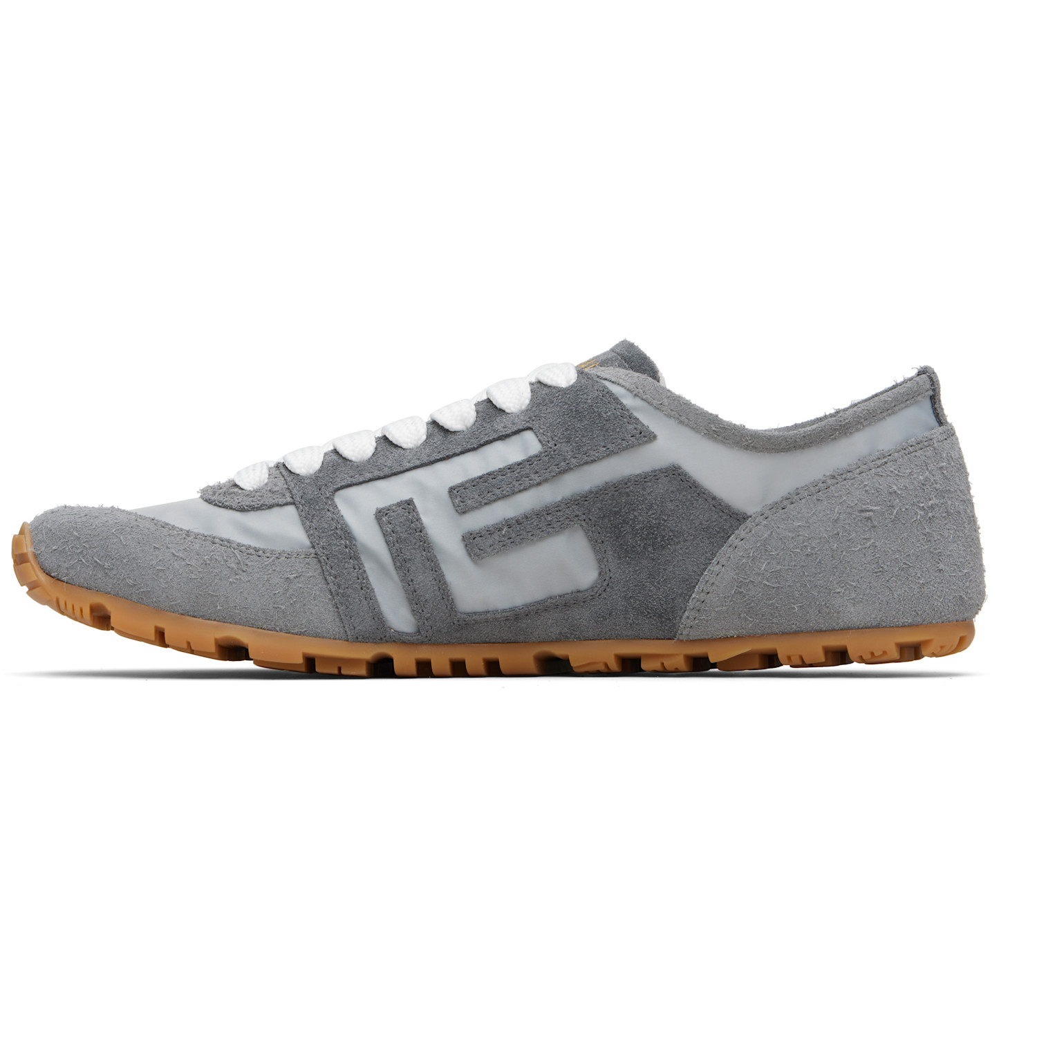  Balmain Gray Racer 45 Sneakers 