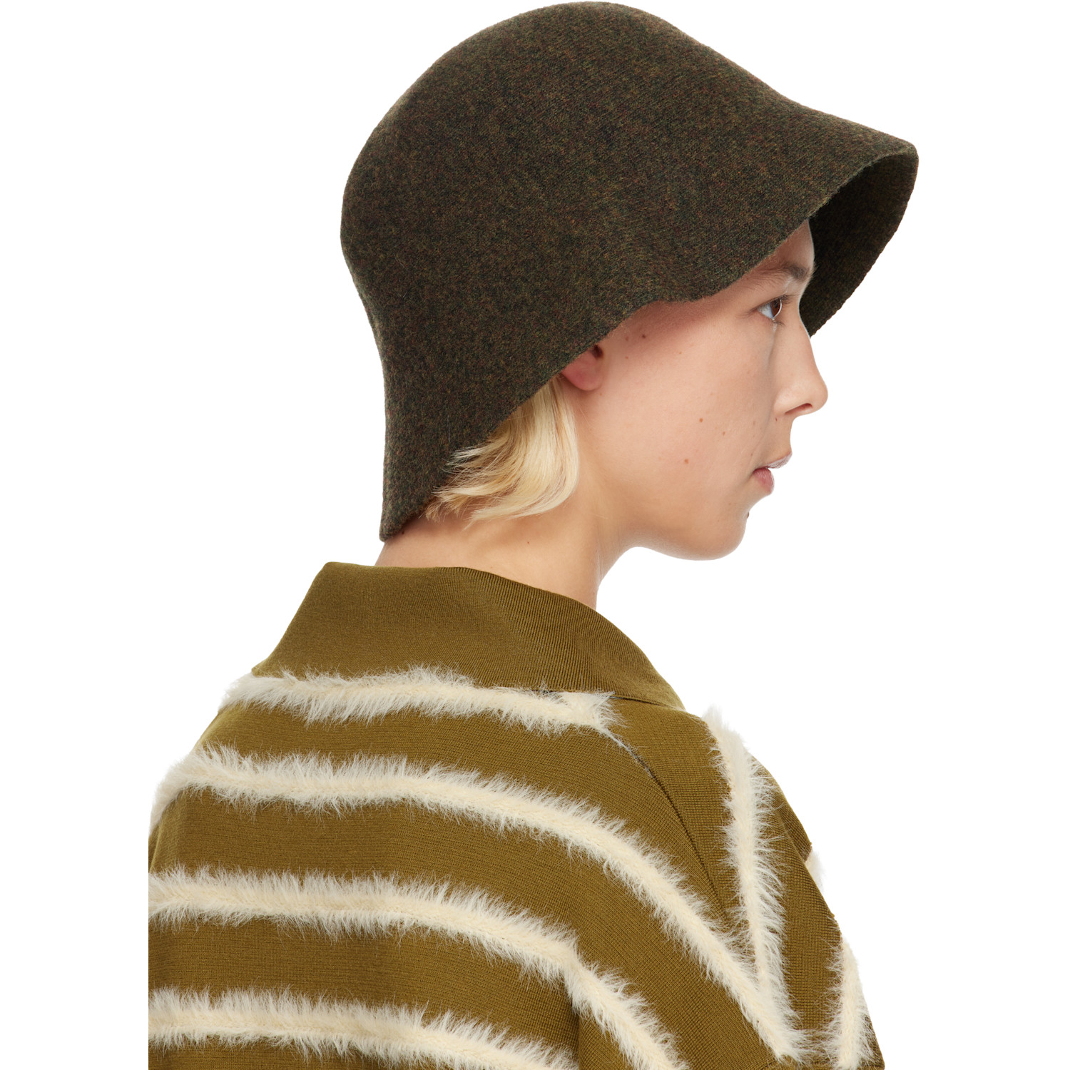 A.p.c. Khaki Cloche Bucket Hat 