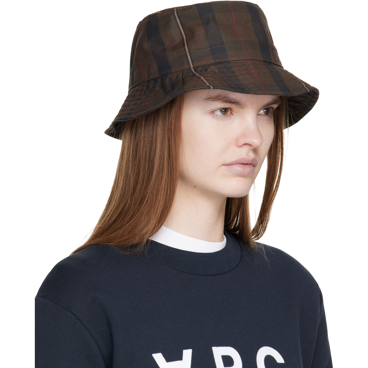  A.p.c. Brown Mark Bucket Hat 