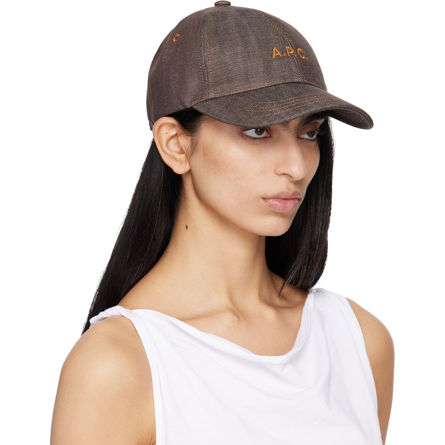  A.p.c. Brown Charlie Baseball Cap 