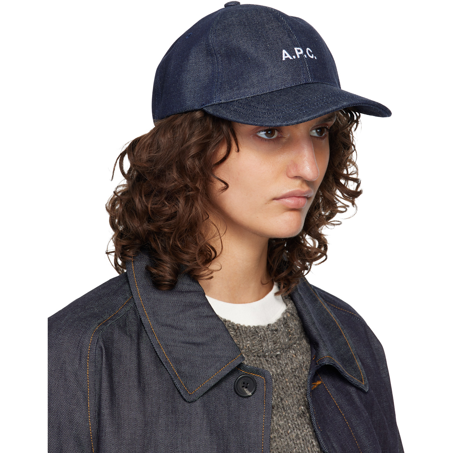  A.p.c. Navy Charlie Baseball Cap 
