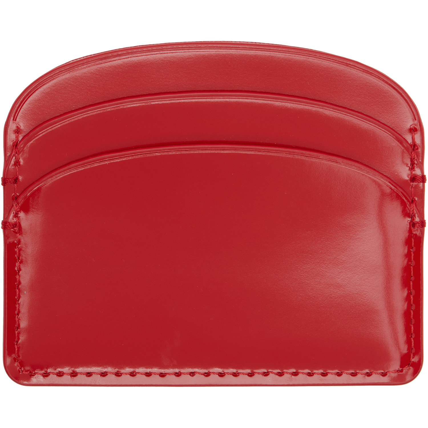  A.p.c. Red Demi-lune Card Holder 