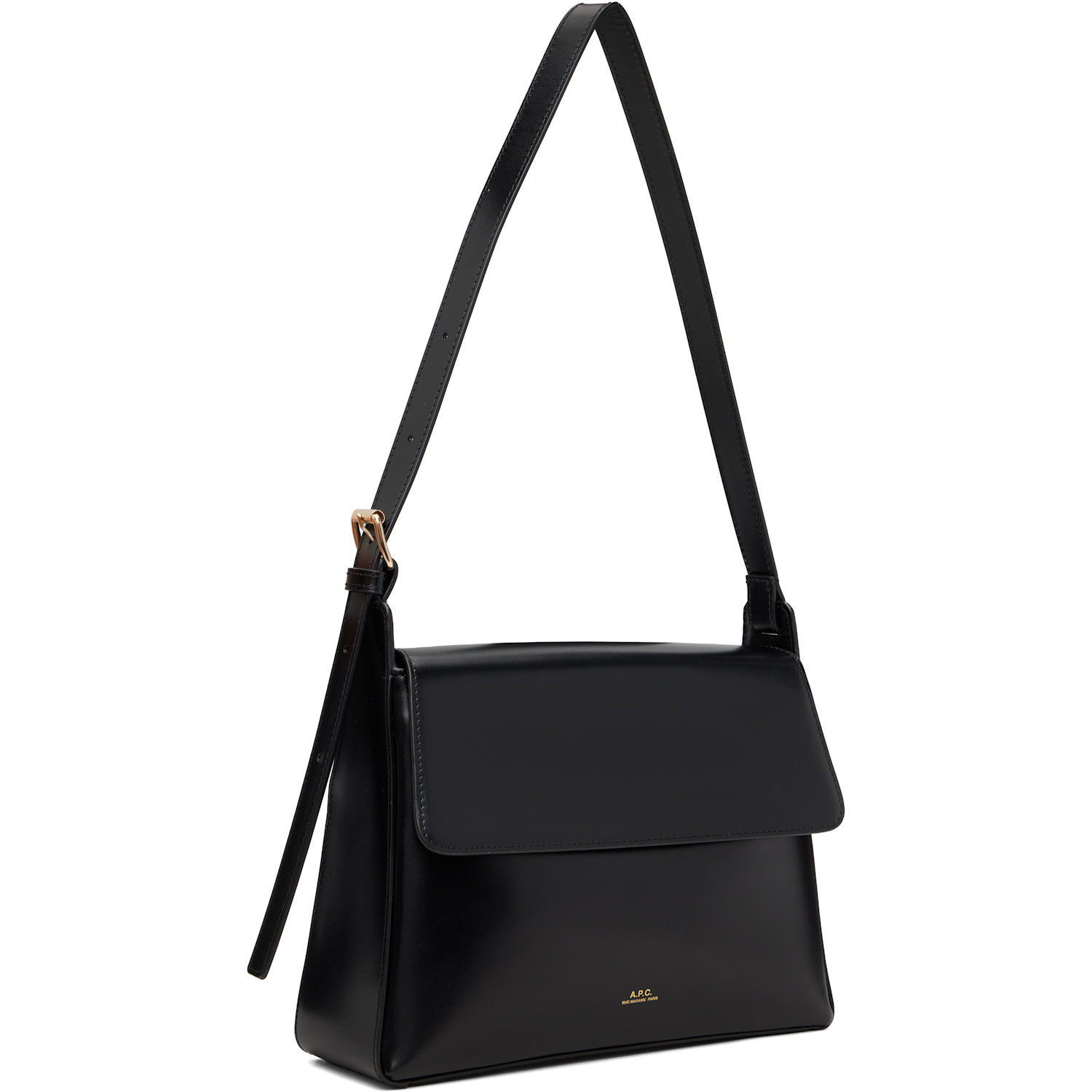  A.p.c. Black Virginie Flap Bag 