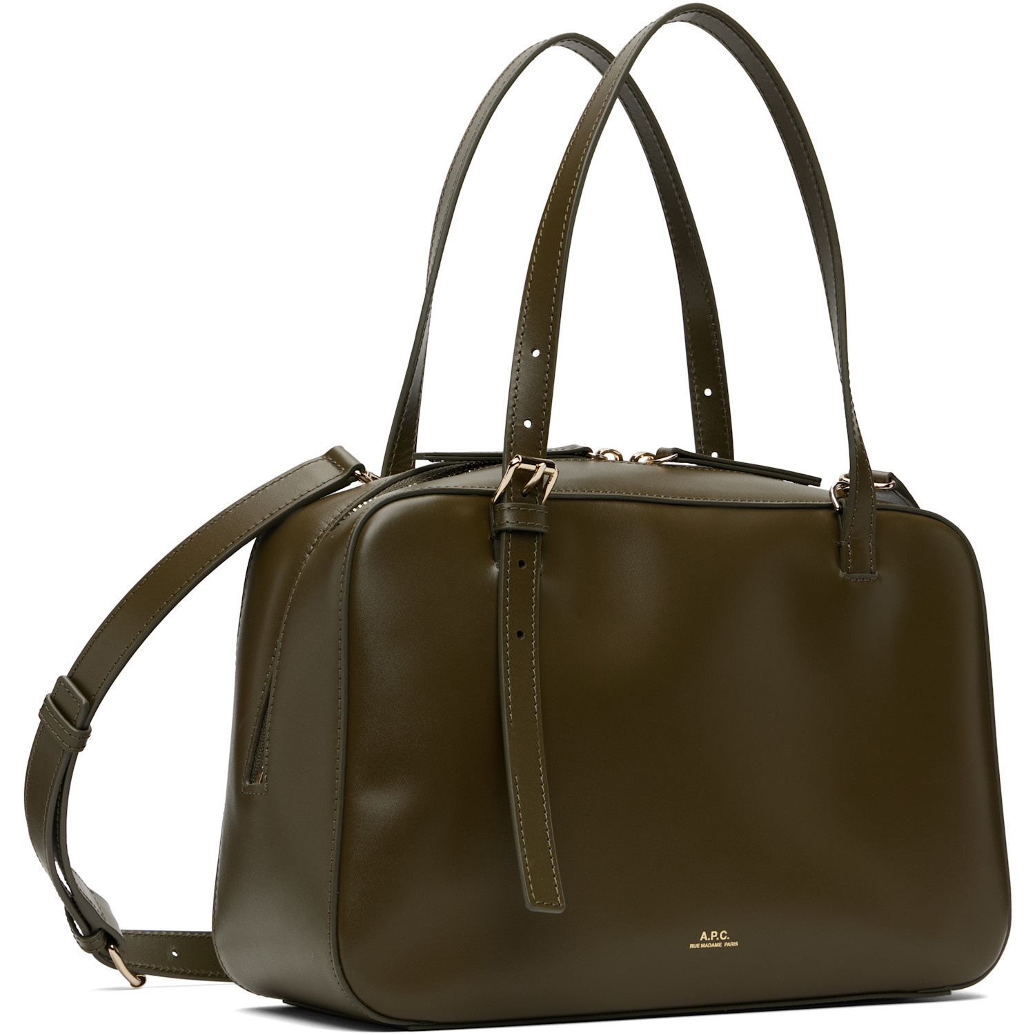  A.p.c. Khaki Virginie Box Bag 