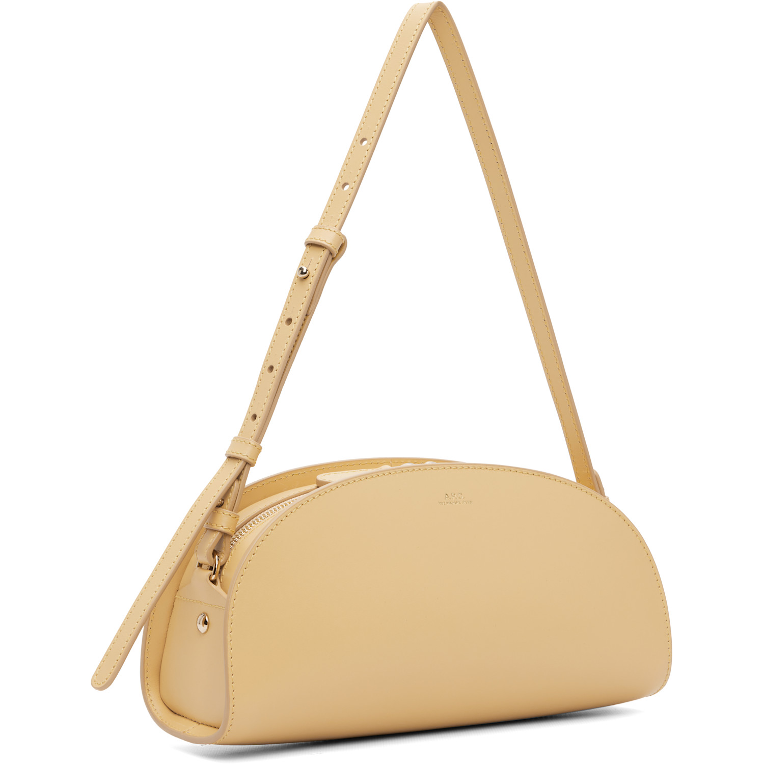  A.p.c. Beige Demi-lune Shoulder Bag 