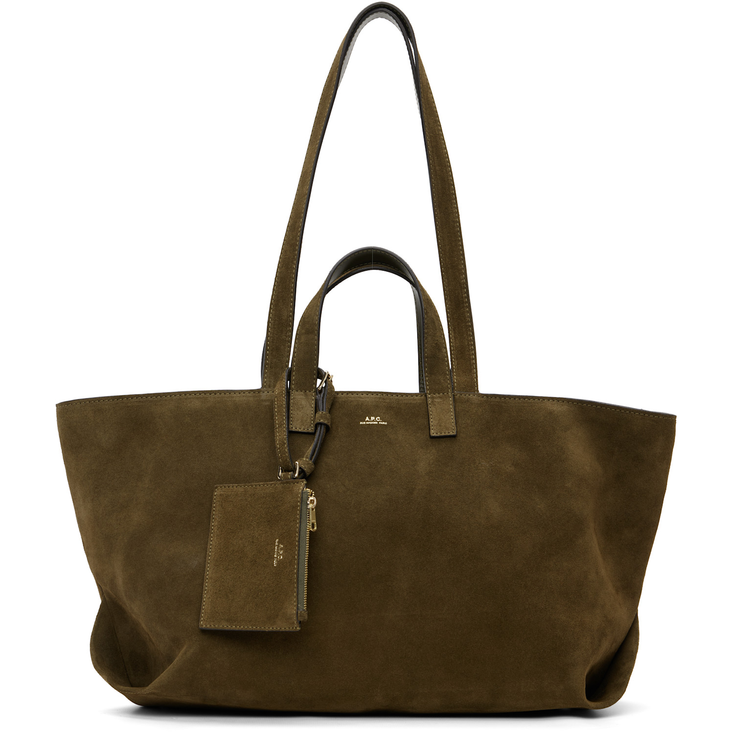 A.P.C. Khaki 'Le Drummer' Tote