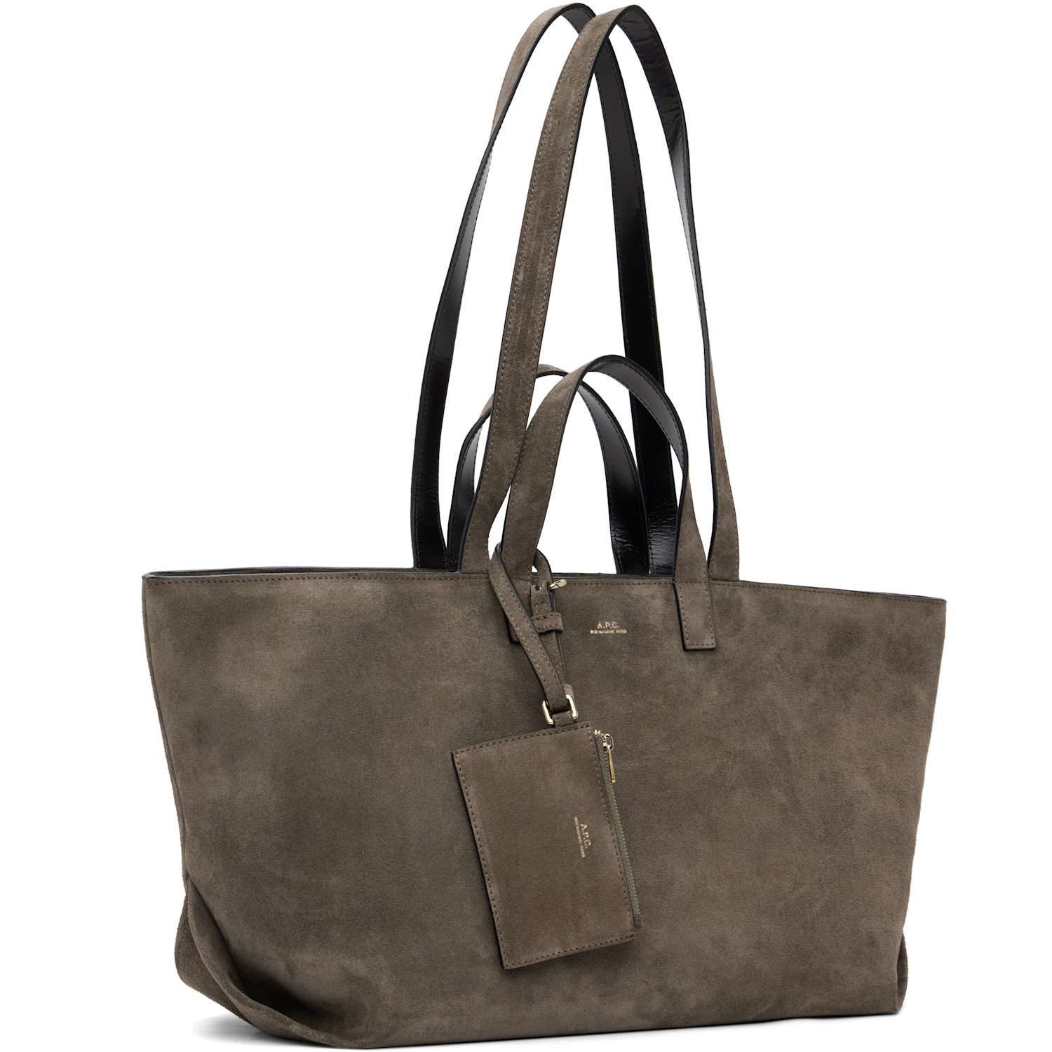  A.p.c. Taupe 'le Drummer' Tote 