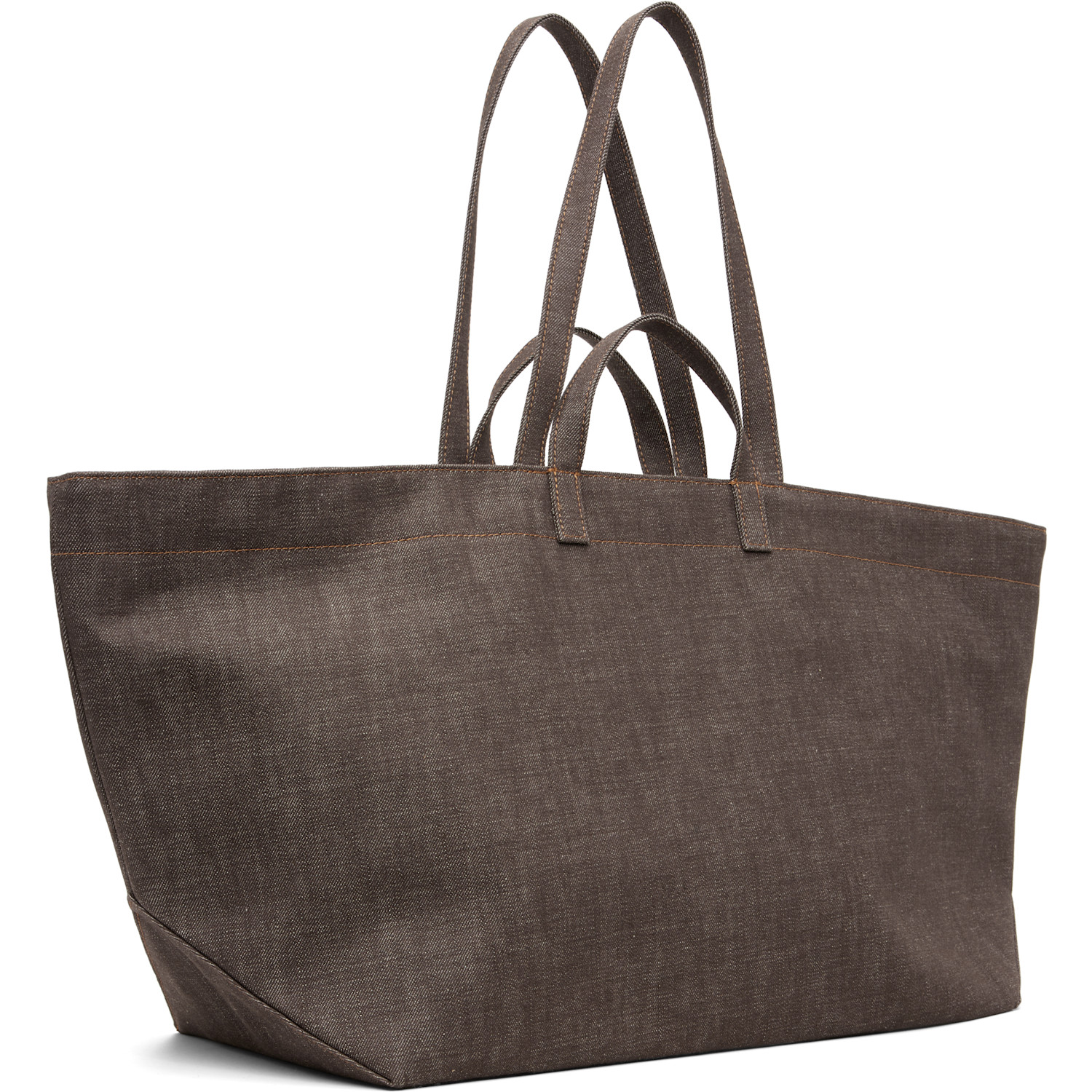  A.p.c. Brown 'le Drummer' Toile Tote 