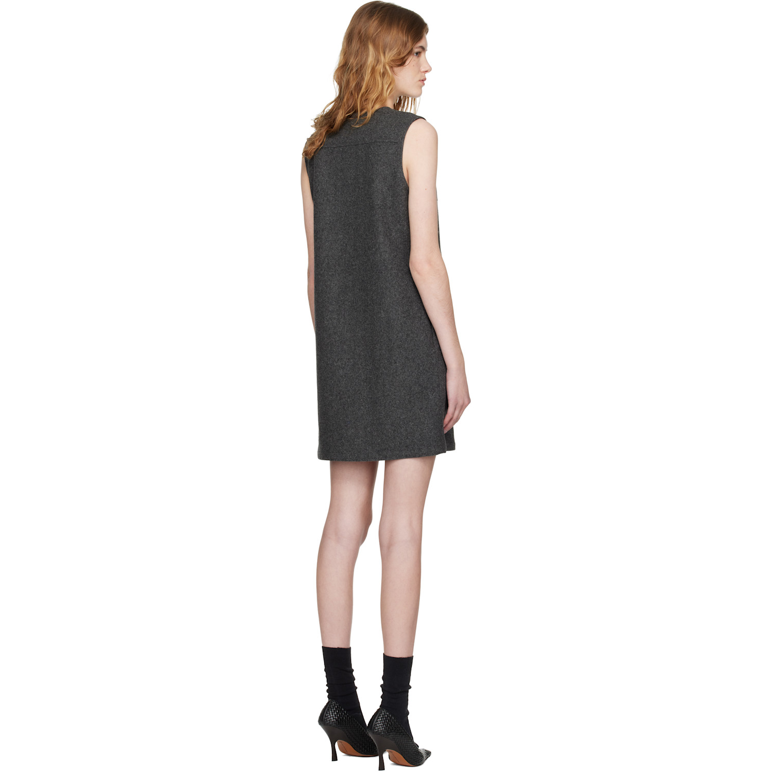  A.p.c. Gray Mini Dress 