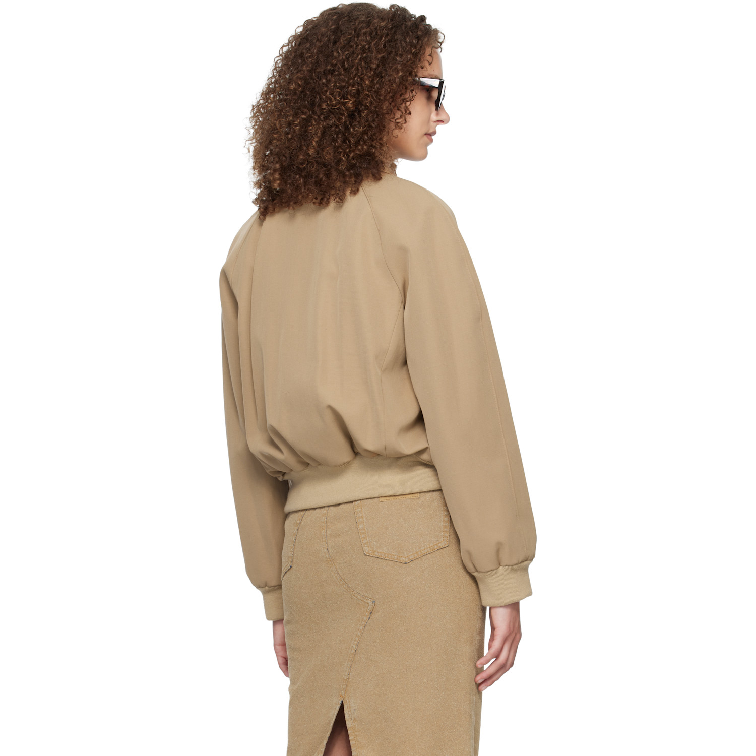  A.p.c. Beige Raglan Bomber Jacket 