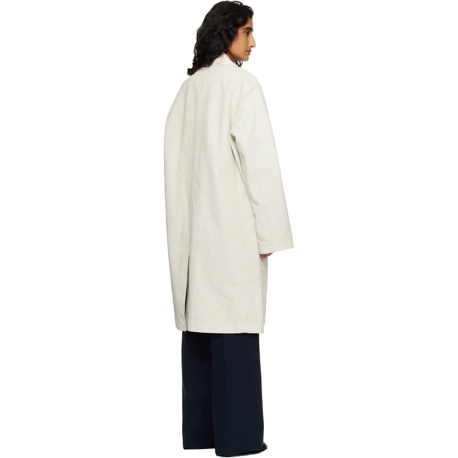  A.p.c. Off-white Coated Canvas Coat 