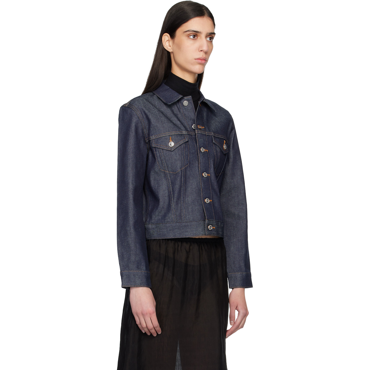  A.p.c. Navy Dion Denim Jacket 