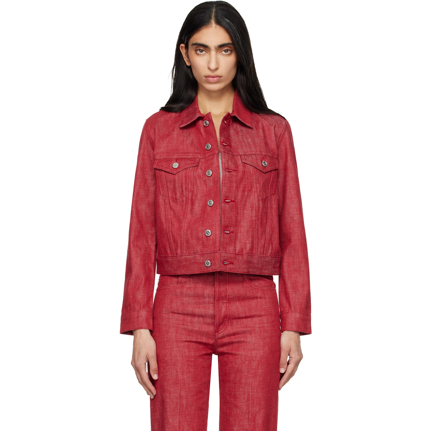 A.P.C. Red Dion Denim Jacket