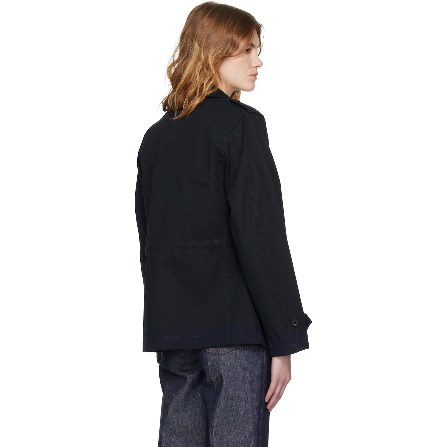 A.p.c. Navy Belted Jacket 