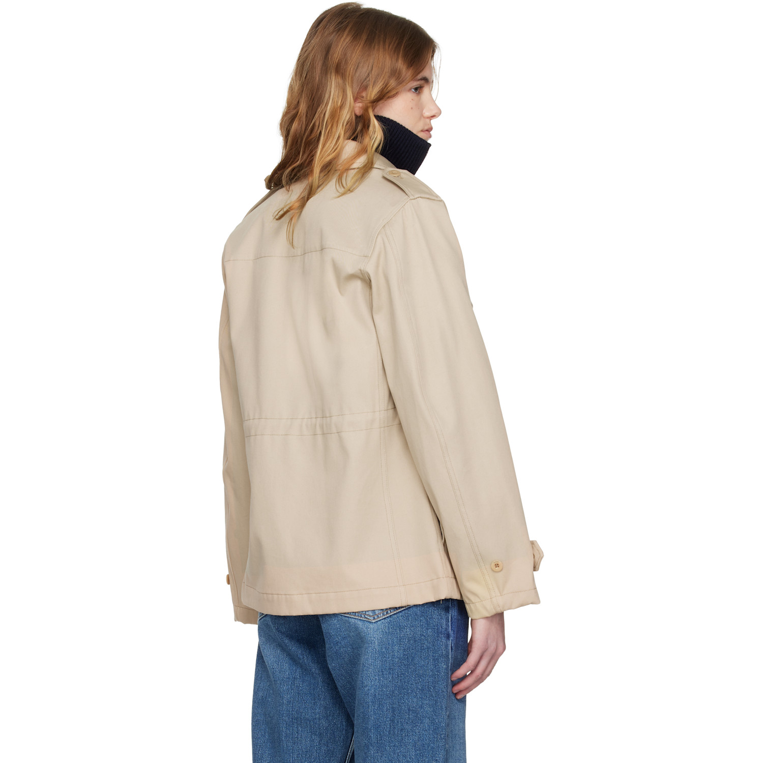  A.p.c. Beige Belted Jacket 