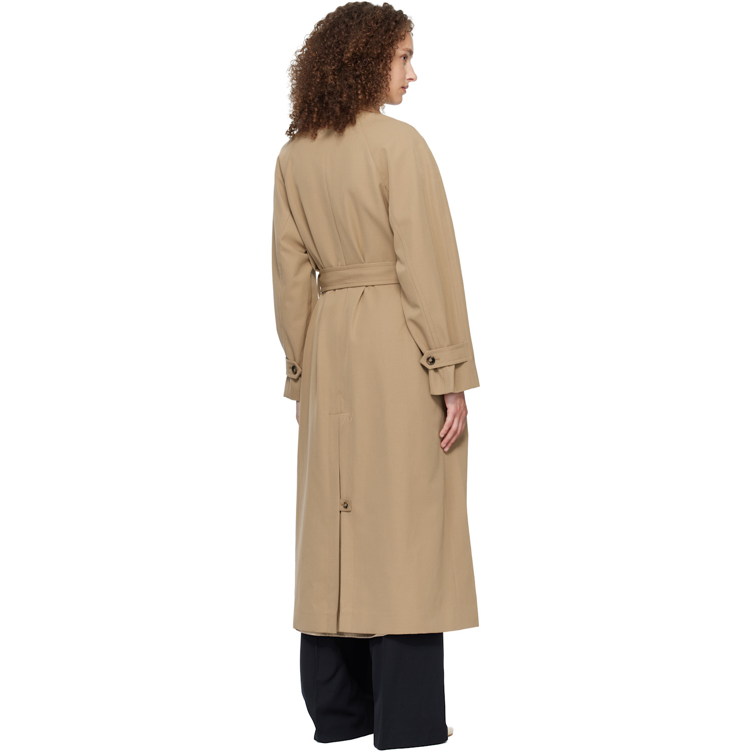  A.p.c. Beige Belted Trench Coat 